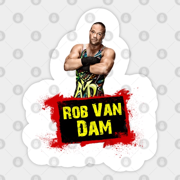 Rob Van Dam Sticker by Money Making Apparel